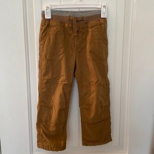 Boys babyGAP lined khakis with functional drawstring (4years)